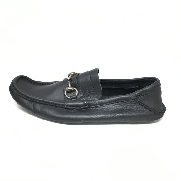Men\'s Gucci Horsebit Slip On Moccasins Loafers Shoes Size 8.5 UK/9 US Black main image 7